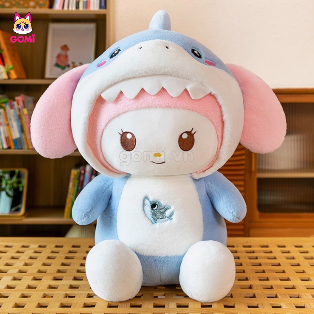 Gấu Bông Thỏ Melody Cosplay Cá Mập