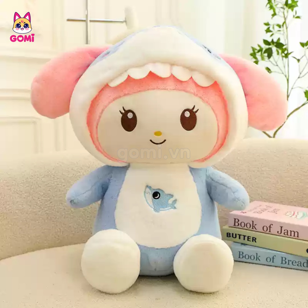 Gấu Bông Thỏ Melody Cosplay Cá Mập