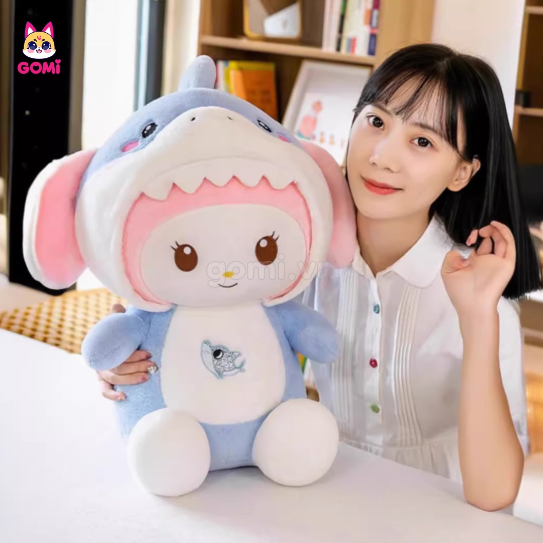 Gấu Bông Thỏ Melody Cosplay Cá Mập