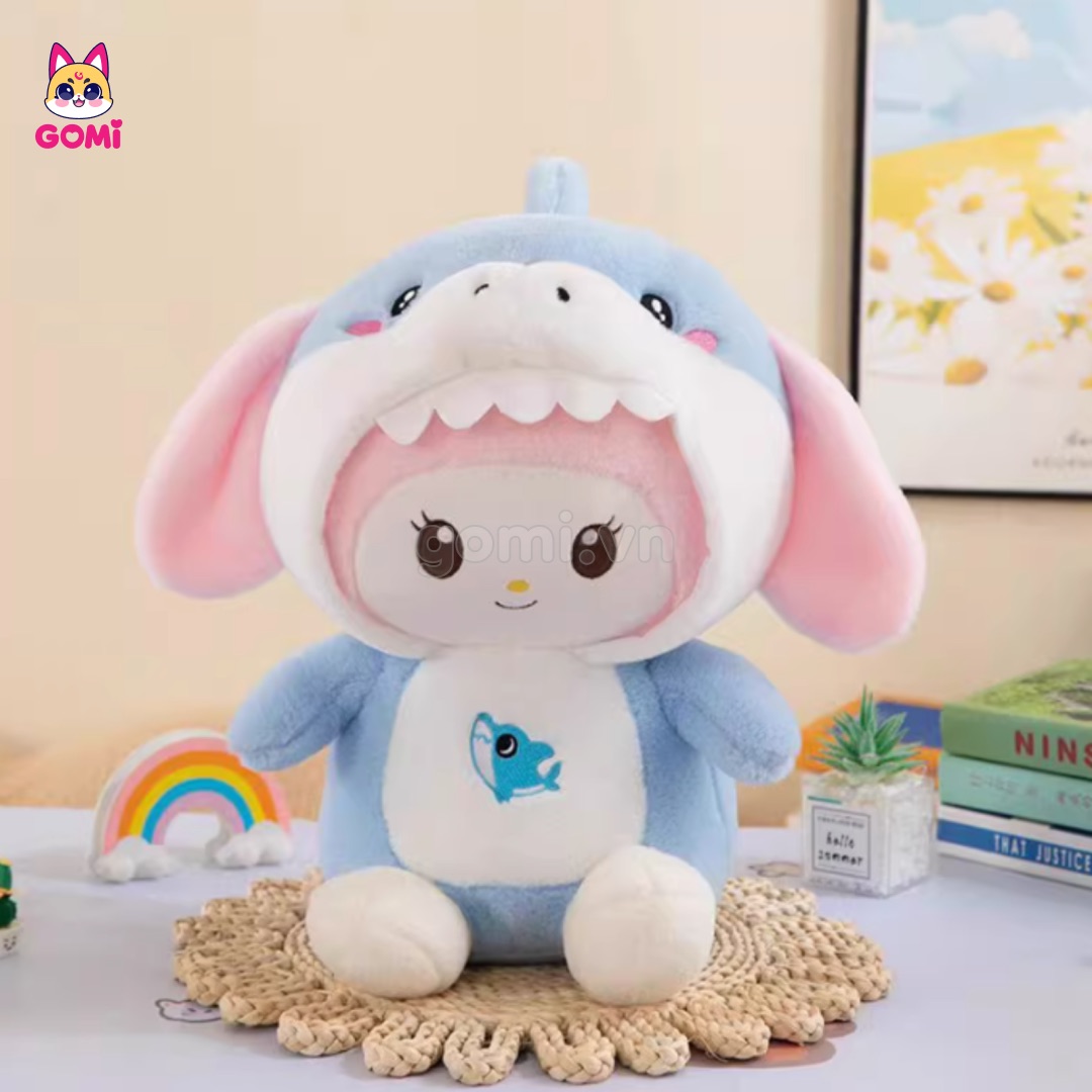 Gấu Bông Thỏ Melody Cosplay Cá Mập