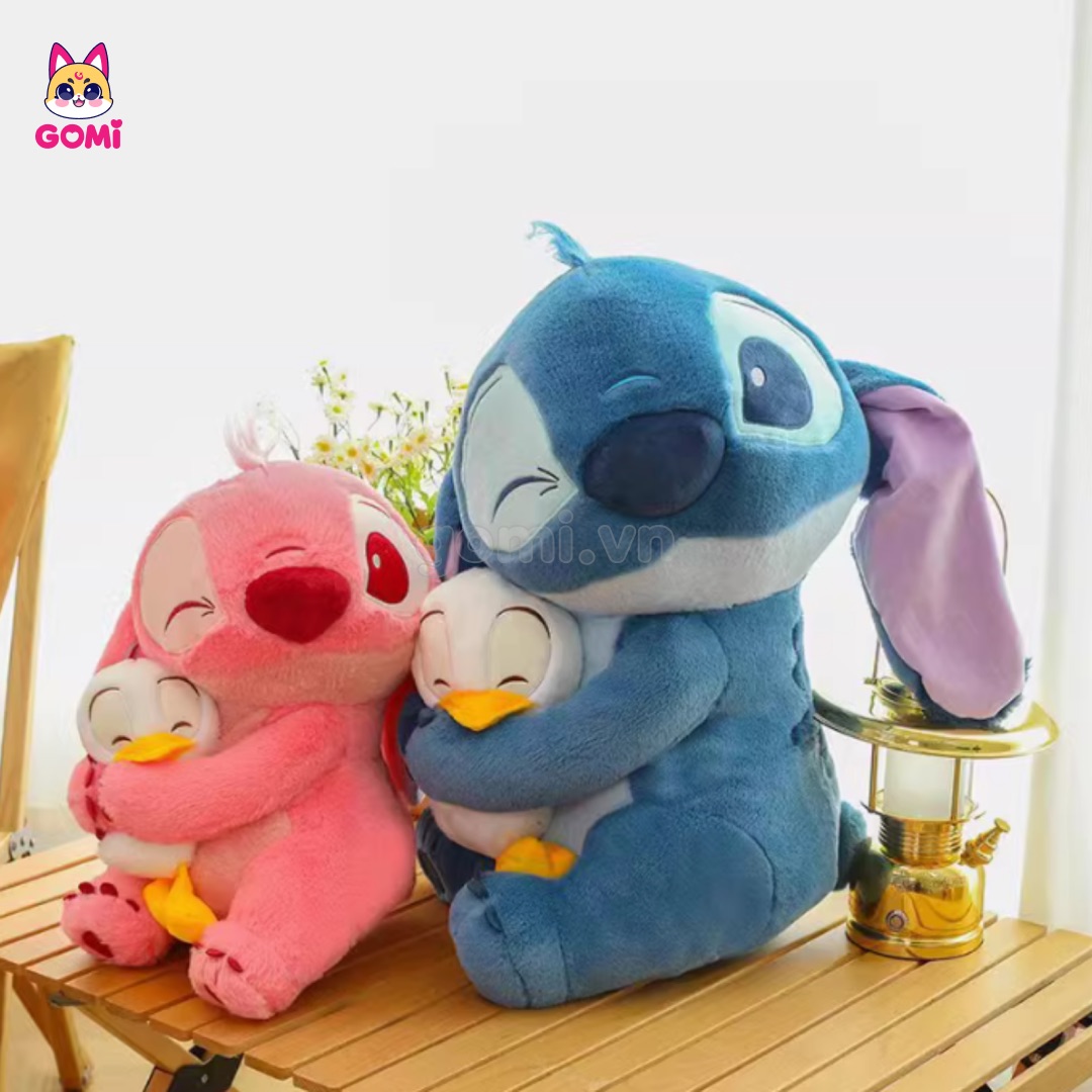 Gấu Bông Stitch Ôm Vịt