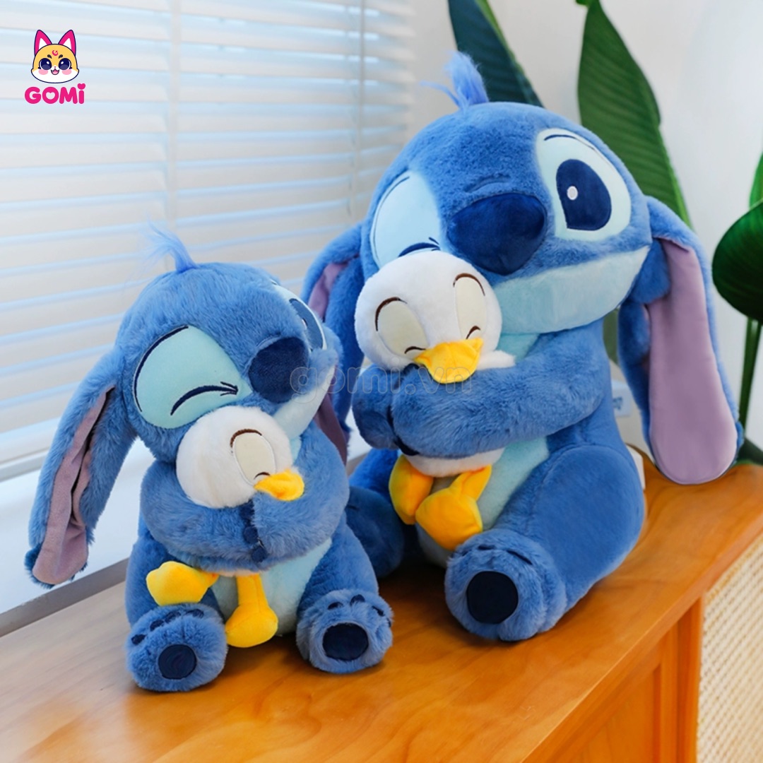 Gấu Bông Stitch Ôm Vịt
