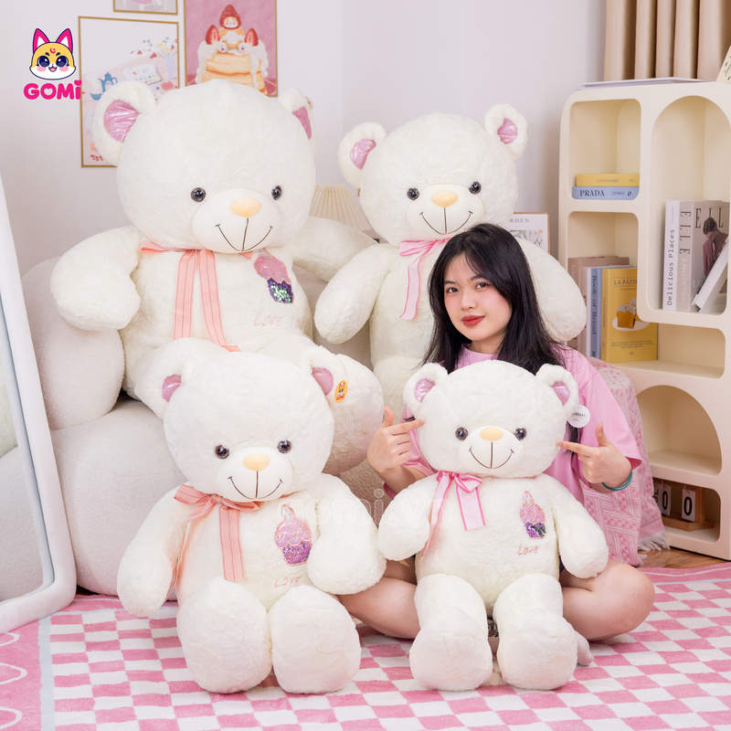 Gấu Bông Teddy Ngực Bánh Kem