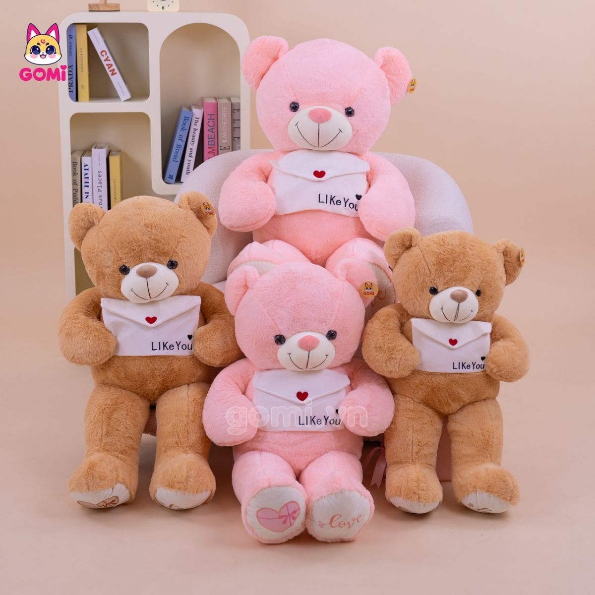 Gấu Bông Teddy Cầm Phong Thư