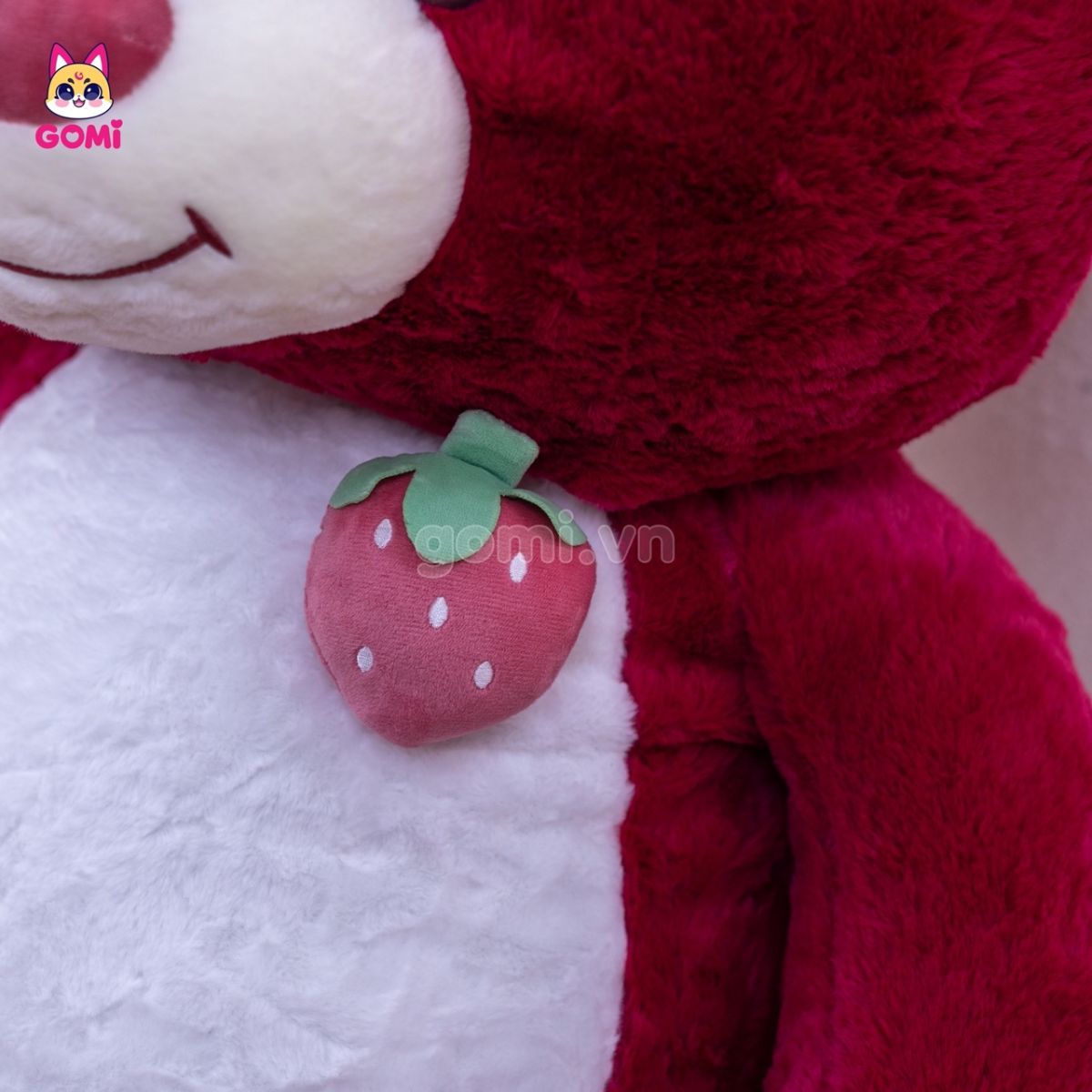 Gấu Bông Teddy Ngực Quả Dâu