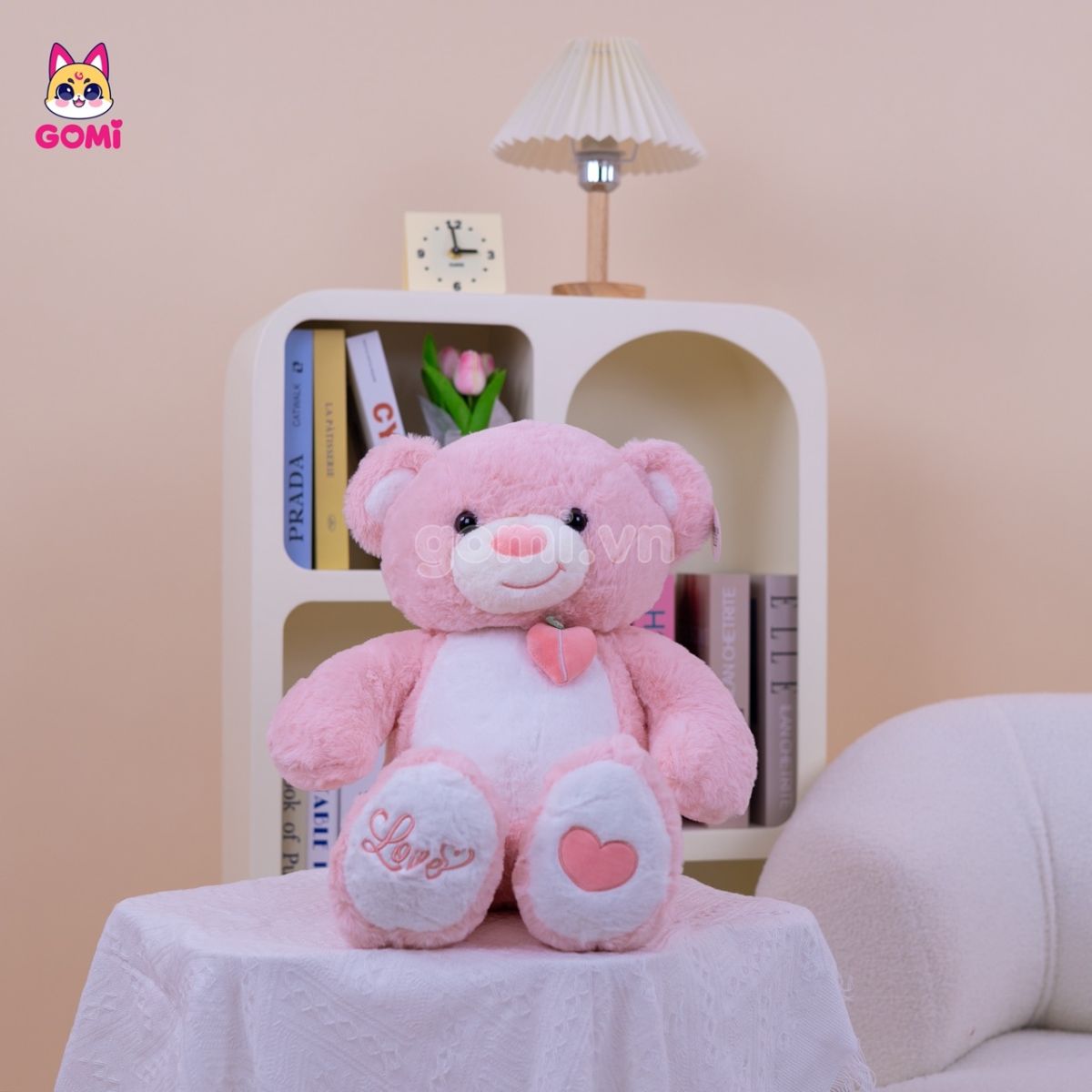 Gấu Bông Teddy Ngực Quả Dâu
