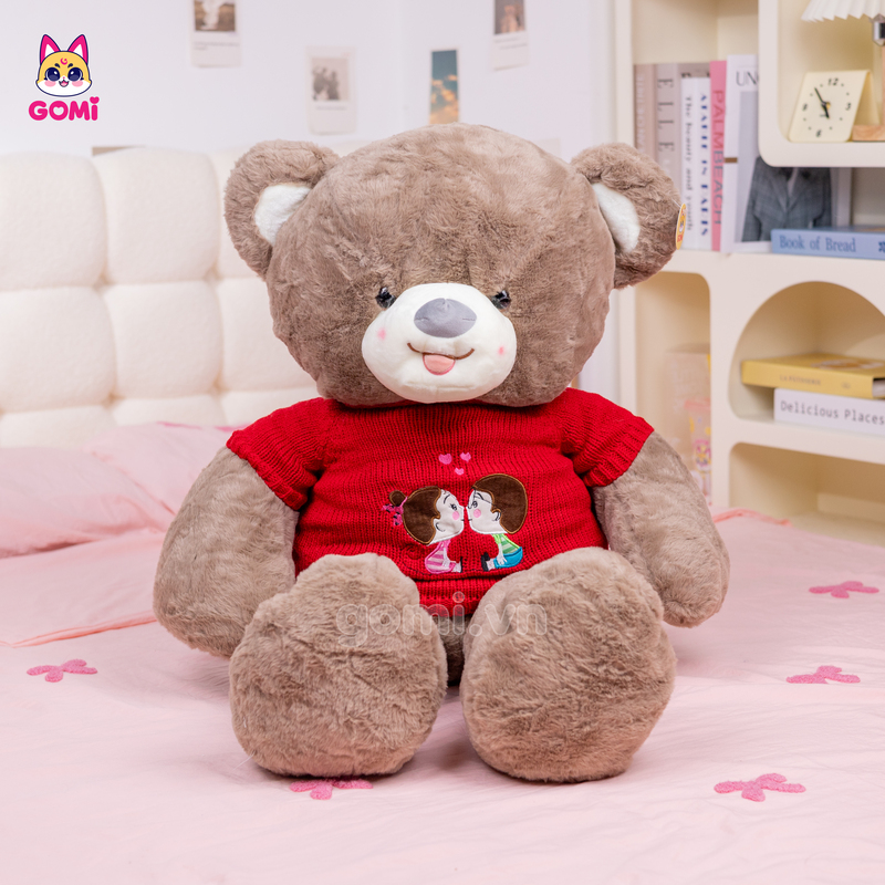Gấu Bông Teddy Len Kiss Lông Trơn