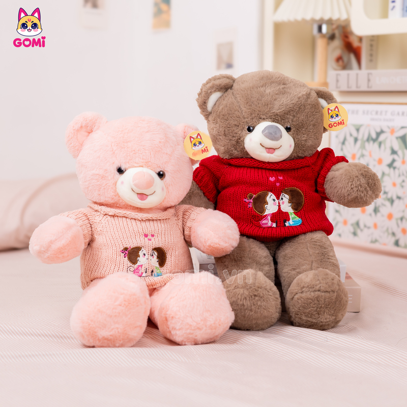 Gấu Bông Teddy Len Kiss Lông Trơn