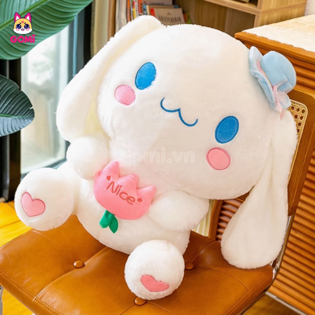 Gấu Bông Cinnamoroll Ôm Hoa Nice