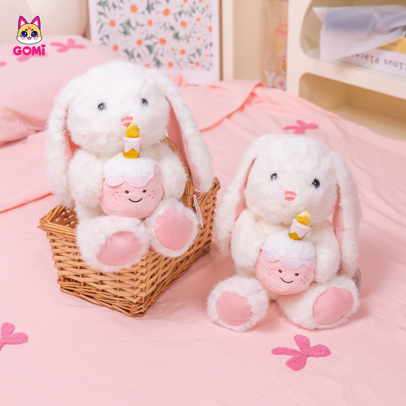Gấu Bông Thỏ Ôm Bánh Kem