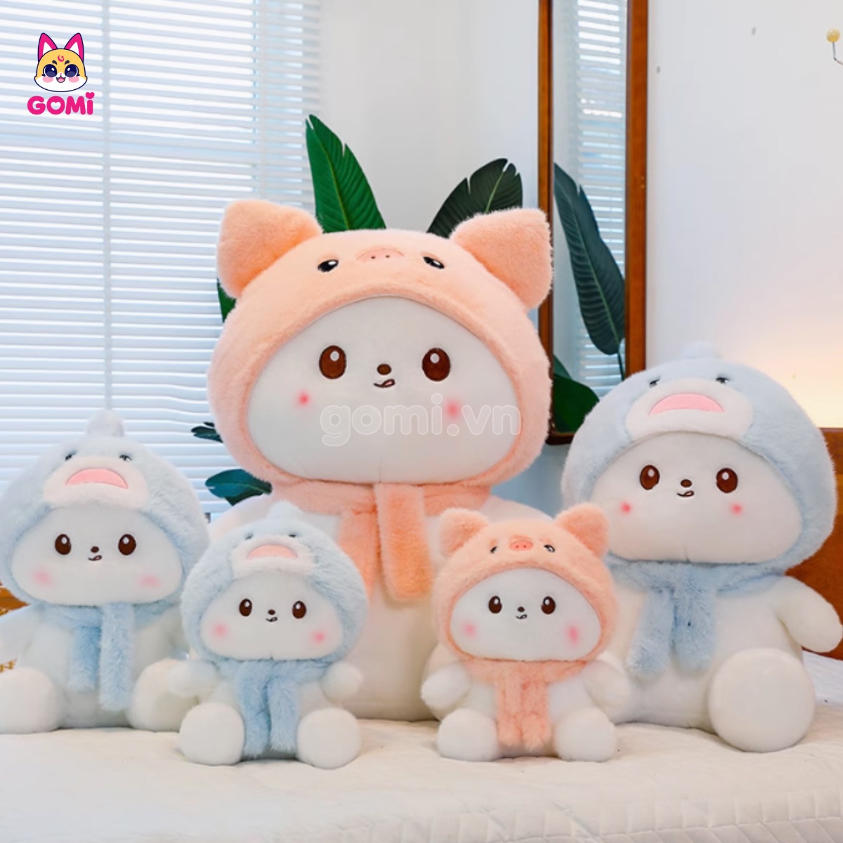 Gấu Bông Thỏ Đội Mũ Cosplay